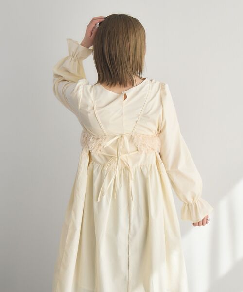 RETRO GIRL（レトロガール）の「フェザービスチェセットOP（ワンピース・レディース・ナチュラル/ライトグレー・FREE）」の13枚目の写真
