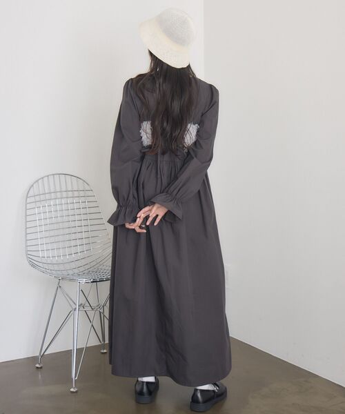 RETRO GIRL（レトロガール）の「フェザービスチェセットOP（ワンピース・レディース・ナチュラル/ライトグレー・FREE）」の17枚目の写真