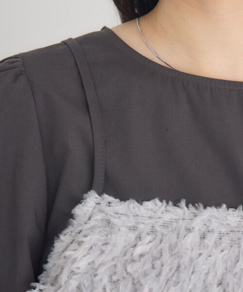 RETRO GIRL（レトロガール）の「フェザービスチェセットOP（ワンピース・レディース・ナチュラル/ライトグレー・FREE）」の22枚目の写真