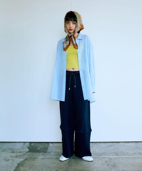 MIDIUMISOLID(ミディウミソリッド)の「『別注』MIDIUMISOLID×TGM sheer voile shirts(シャツ/ブラウス・レディース・ライトブルー/グレー/オフホワイト・ONE)」の19枚目の写真