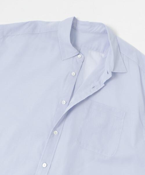 MIDIUMISOLID(ミディウミソリッド)の「『別注』MIDIUMISOLID×TGM sheer voile shirts(シャツ/ブラウス・レディース・ライトブルー/グレー/オフホワイト・ONE)」の8枚目の写真