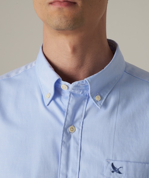 Eddie Bauer(エディーバウアー)の「オックスフォード ボタンダウン 半袖シャツ(シャツ/ブラウス・メンズ・パープル/ピンク/サックスブルー/ホワイト/ダークネイビー・XXL/XL/L/S/M)」の11枚目の写真