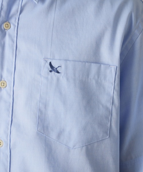 Eddie Bauer(エディーバウアー)の「オックスフォード ボタンダウン 半袖シャツ(シャツ/ブラウス・メンズ・パープル/ピンク/サックスブルー/ホワイト/ダークネイビー・XXL/XL/L/S/M)」の12枚目の写真