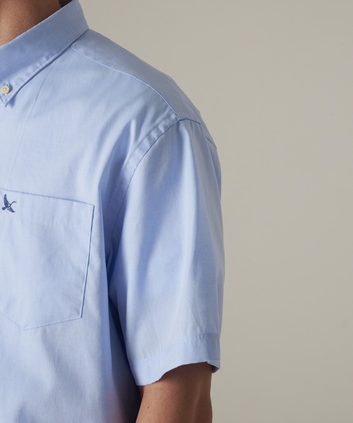 Eddie Bauer(エディーバウアー)の「オックスフォード ボタンダウン 半袖シャツ(シャツ/ブラウス・メンズ・パープル/ピンク/サックスブルー/ホワイト/ダークネイビー・XXL/XL/L/S/M)」の15枚目の写真