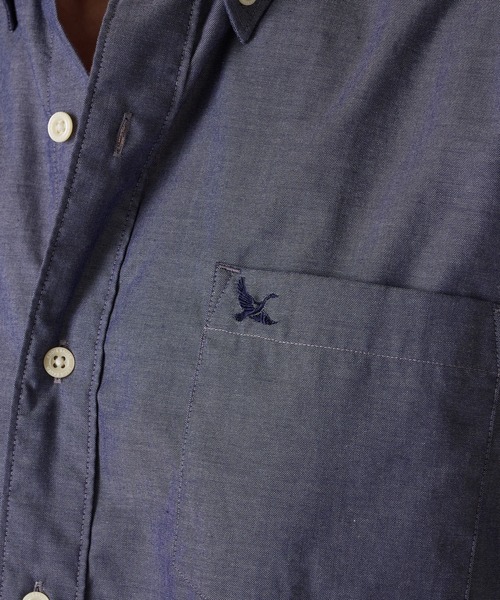 Eddie Bauer(エディーバウアー)の「オックスフォード ボタンダウン 半袖シャツ(シャツ/ブラウス・メンズ・パープル/ピンク/サックスブルー/ホワイト/ダークネイビー・XXL/XL/L/S/M)」の18枚目の写真