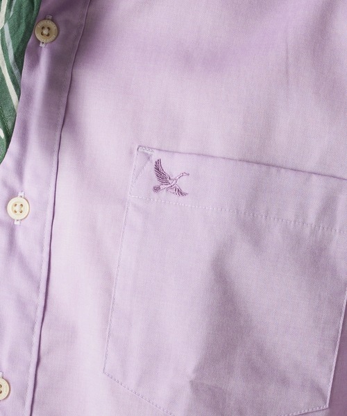 Eddie Bauer(エディーバウアー)の「オックスフォード ボタンダウン 半袖シャツ(シャツ/ブラウス・メンズ・パープル/ピンク/サックスブルー/ホワイト/ダークネイビー・XXL/XL/L/S/M)」の19枚目の写真