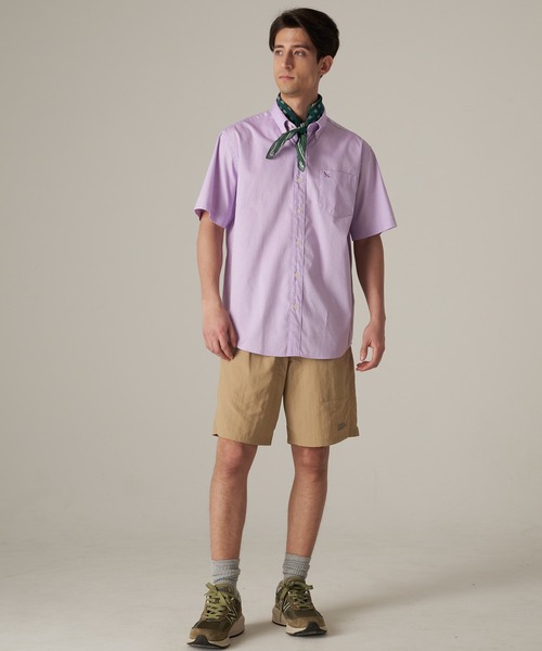 Eddie Bauer(エディーバウアー)の「オックスフォード ボタンダウン 半袖シャツ(シャツ/ブラウス・メンズ・パープル/ピンク/サックスブルー/ホワイト/ダークネイビー・XXL/XL/L/S/M)」の7枚目の写真