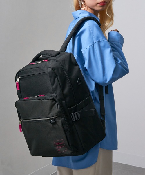 anello(アネロ)の「【anello】GTM0871 バディ 35L大容量多機能リュック(バックパック/リュック・レディース・ブラック/ピンク/ブルー・FREE)」の16枚目の写真