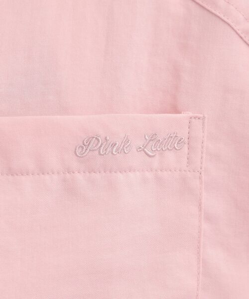 PINK-latte（ピンクラテ）の「ショート丈ブルゾン（ブルゾン・キッズ・ブラック/ベビーピンク/ライトブルー/オフホワイト・13/16/14/15 ）」の12枚目の写真