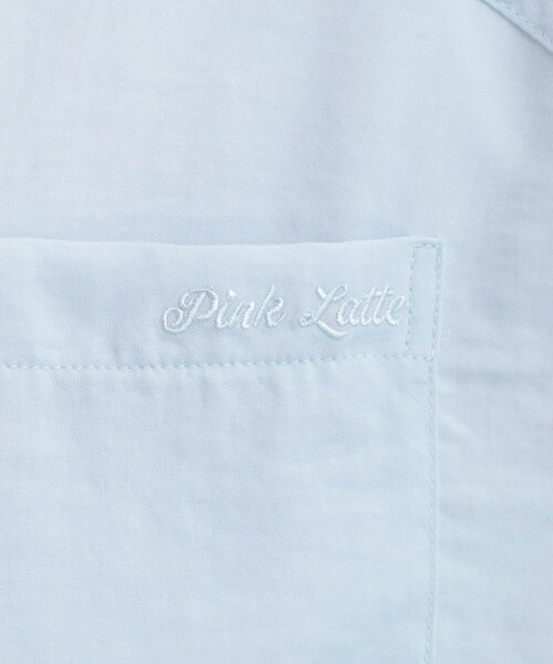 PINK-latte（ピンクラテ）の「ショート丈ブルゾン（ブルゾン・キッズ・ブラック/ベビーピンク/ライトブルー/オフホワイト・13/16/14/15 ）」の16枚目の写真