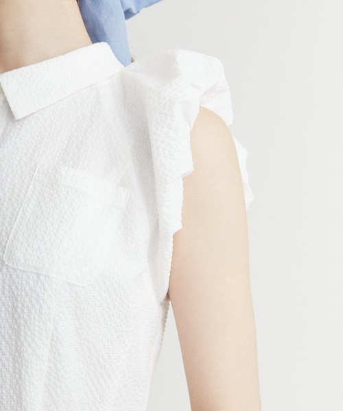 CELFORD（セルフォード）の「バルーンスリーブシャツワンピース（ワンピース・レディース・チェック/オフホワイト・38/36）」の14枚目の写真