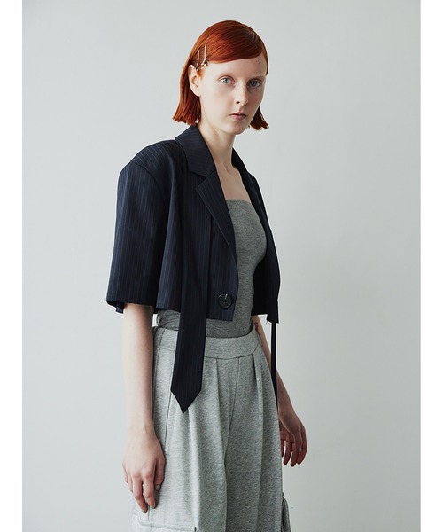 SORIN(ソリン )の「TR Tropical Short Jacket & Tie(テーラードジャケット・レディース・グレー/ダークネイビー/ブラック・38)」の17枚目の写真