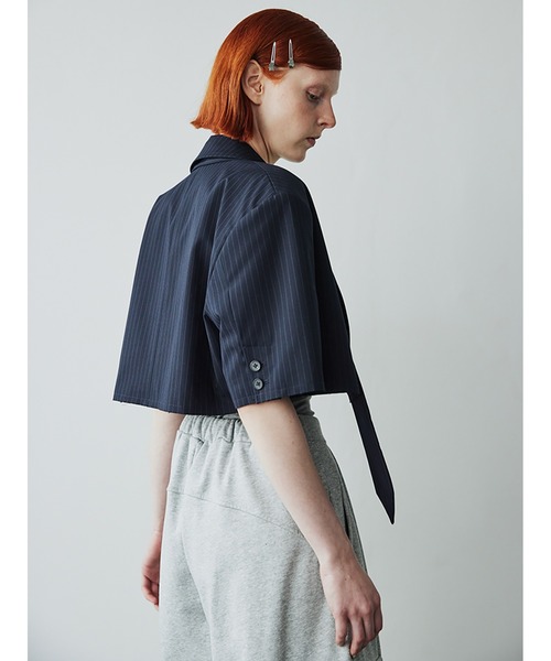 SORIN(ソリン )の「TR Tropical Short Jacket & Tie(テーラードジャケット・レディース・グレー/ダークネイビー/ブラック・38)」の18枚目の写真