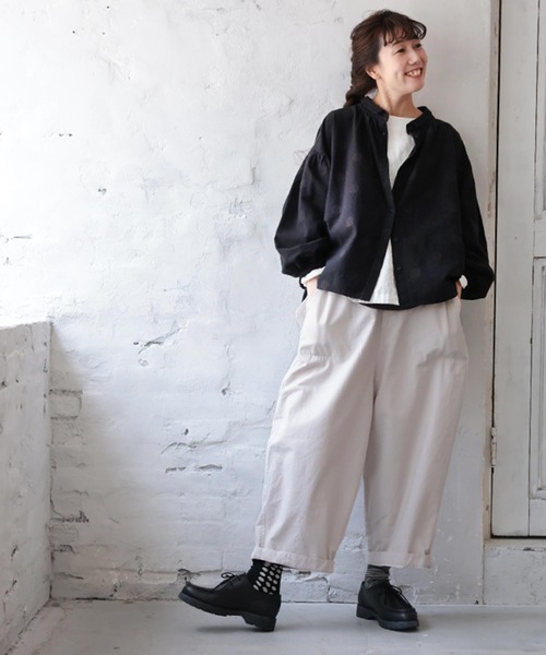 soulberry（ソウルベリー）の「店長がつくったモノトーンな推しパンツ（その他パンツ・レディース・グレイッシュベージュ/ブラック・4L/3L/LL/L/M/S/5L）」の16枚目の写真