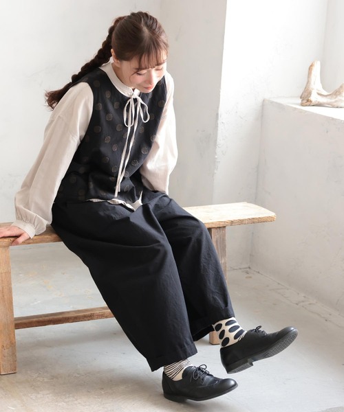 soulberry（ソウルベリー）の「店長がつくったモノトーンな推しパンツ（その他パンツ・レディース・グレイッシュベージュ/ブラック・4L/3L/LL/L/M/S/5L）」の15枚目の写真