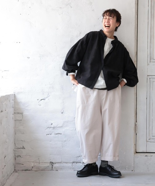 soulberry（ソウルベリー）の「店長がつくったモノトーンな推しパンツ（その他パンツ・レディース・グレイッシュベージュ/ブラック・4L/3L/LL/L/M/S/5L）」の14枚目の写真