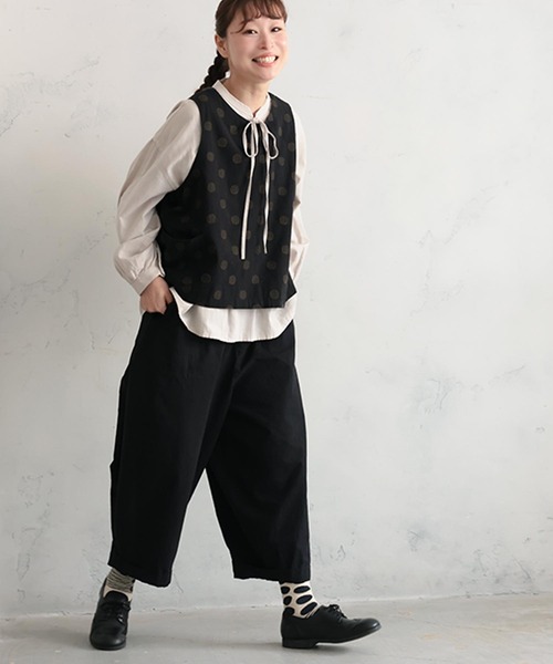 soulberry（ソウルベリー）の「店長がつくったモノトーンな推しパンツ（その他パンツ・レディース・グレイッシュベージュ/ブラック・4L/3L/LL/L/M/S/5L）」の13枚目の写真