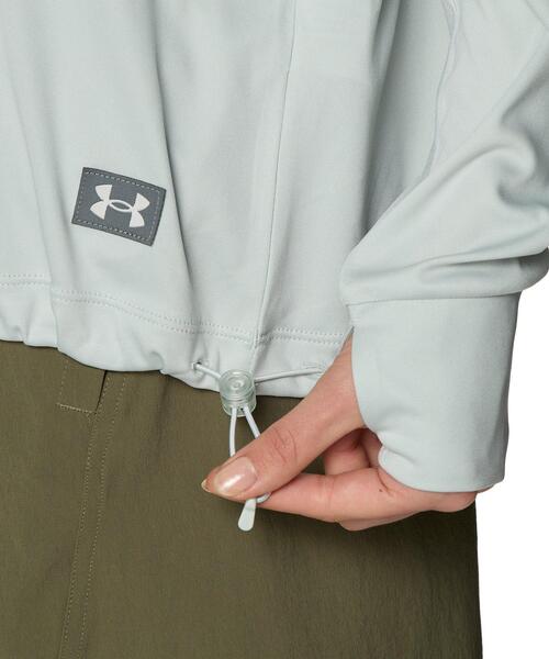 UNDER ARMOUR（アンダーアーマー）の「UAラッシュ ガード ロングスリーブ クルー（トレーニング/レディース）（水着・レディース・カーキ系・M/S/XL/L）」の5枚目の写真