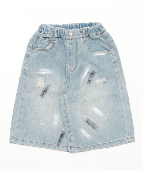 aimoha（アイモハ）の「【aimoha-KIDS-】七分丈　ダメージデニムパンツ (SS)（デニムパンツ・キッズ・ブルー・90/100/110/120/130）」の12枚目の写真
