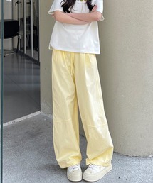 ワイドパンツハイウエストストレートパンツ