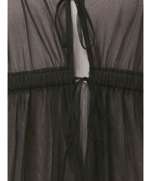 LAGUNAMOON（ラグナムーン）の「レイヤードチュールキャミワンピース（ワンピース・レディース・ネイビー/ブラック・SMALL/MEDIUM）」の5枚目の写真