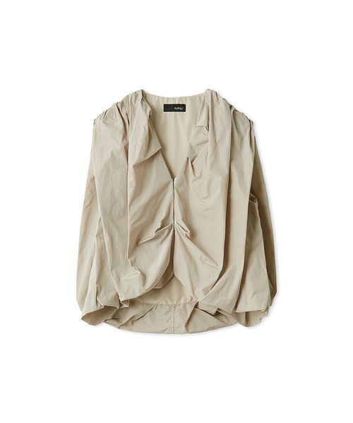 styling/(スタイリング)の「【セットアップ対応】バルーンノースリーブトップス(Tシャツ/カットソー・レディース・ライトベージュ/ブラック・FREE)」の2枚目の写真