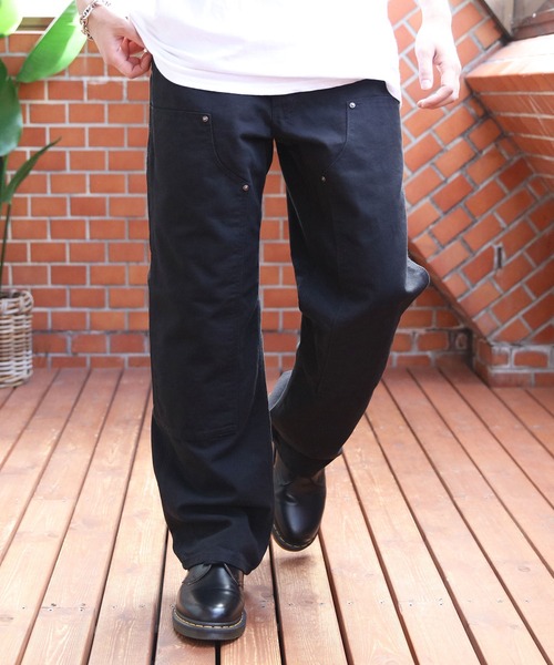 Carhartt（カーハート）の「Carhartt ダックダブルニーパンツ（チノパンツ・メンズ・ブラウン/ブラック・W34xL30/W36xL32/W30xL32/W32xL32/W34xL32/W32xL30/W30xL30）」の4枚目の写真