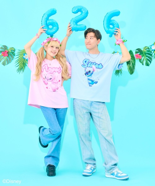 セール】スティッチ＆エンジェル / ビッグT（Tシャツ/カットソー