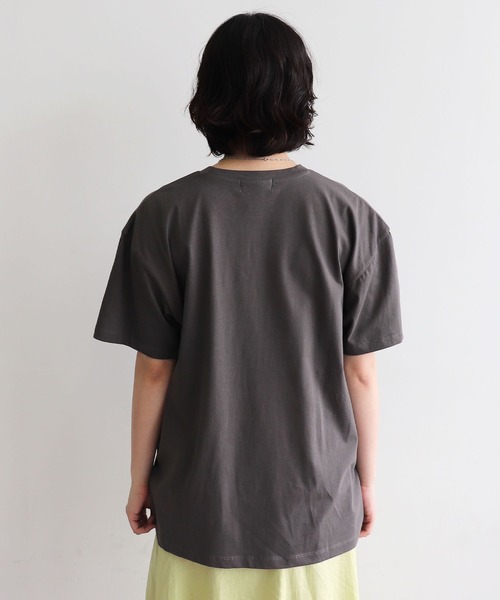 Miffy( ミッフィー)の「【miffy/ミッフィー】ミッフィーandボリスフロッキープリント半袖Tシャツ(Tシャツ/カットソー・レディース・チャコール/ベージュ・M~L/LL~3L)」の8枚目の写真
