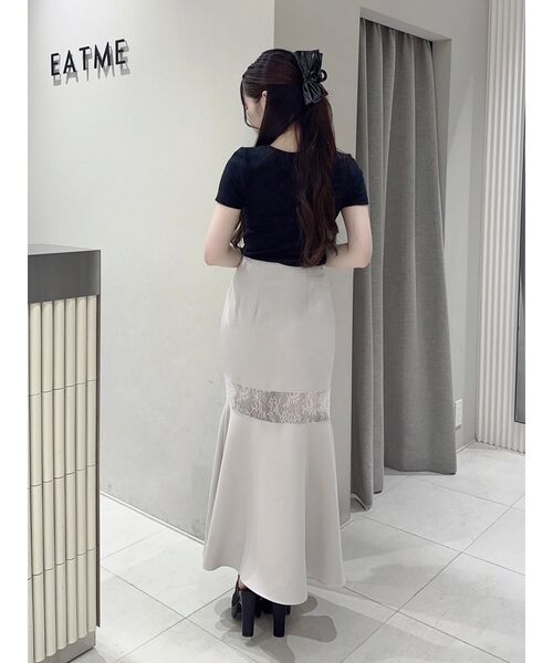 EATME(イートミー)の「バレエプリントTシャツ(Tシャツ/カットソー・レディース・オフホワイト/ブラック・FREE)」の6枚目の写真