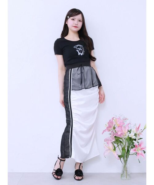 EATME(イートミー)の「バレエプリントTシャツ(Tシャツ/カットソー・レディース・オフホワイト/ブラック・FREE)」の16枚目の写真