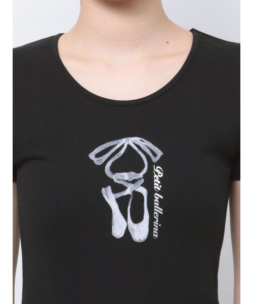 EATME(イートミー)の「バレエプリントTシャツ(Tシャツ/カットソー・レディース・オフホワイト/ブラック・FREE)」の20枚目の写真