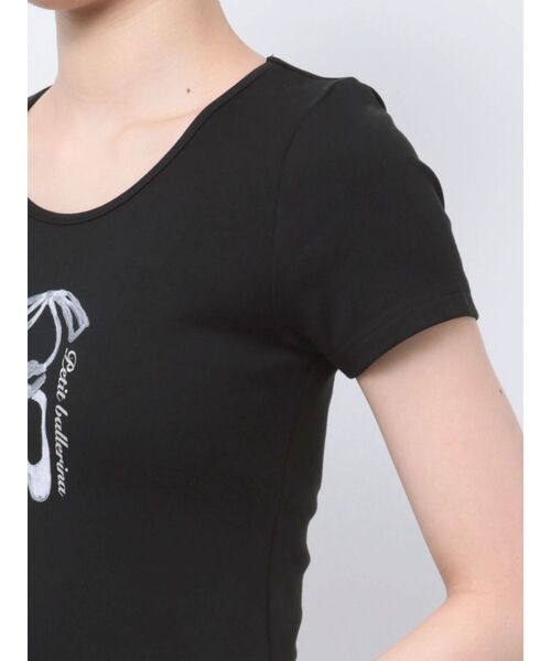 EATME(イートミー)の「バレエプリントTシャツ(Tシャツ/カットソー・レディース・オフホワイト/ブラック・FREE)」の21枚目の写真
