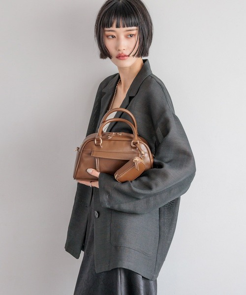 LOWRYS FARM（ローリーズファーム）の「ポーチツキボストンＢＡＧ  496973（ショルダーバッグ・レディース・ホワイト/ブラック/ブラウン・FREE）」の11枚目の写真