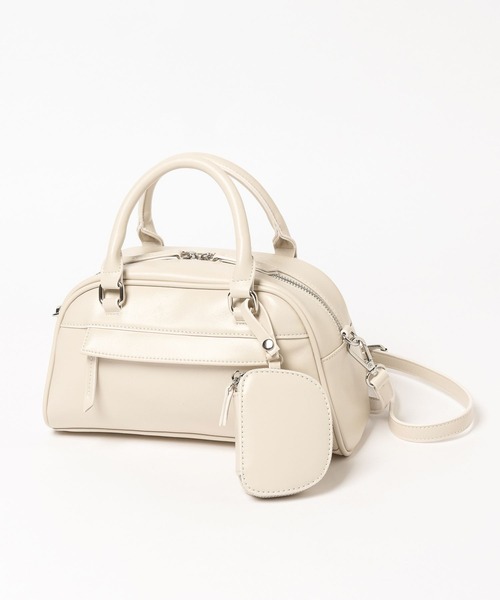 LOWRYS FARM（ローリーズファーム）の「ポーチツキボストンＢＡＧ  496973（ショルダーバッグ・レディース・ホワイト/ブラック/ブラウン・FREE）」の13枚目の写真