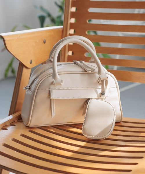 LOWRYS FARM（ローリーズファーム）の「ポーチツキボストンＢＡＧ  496973（ショルダーバッグ・レディース・ホワイト/ブラック/ブラウン・FREE）」の12枚目の写真