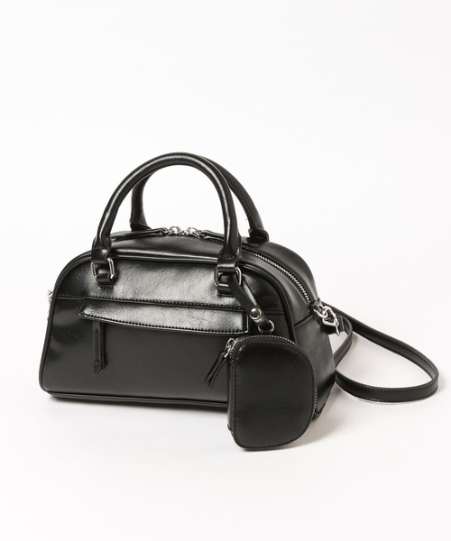 LOWRYS FARM（ローリーズファーム）の「ポーチツキボストンＢＡＧ  496973（ショルダーバッグ・レディース・ホワイト/ブラック/ブラウン・FREE）」の15枚目の写真