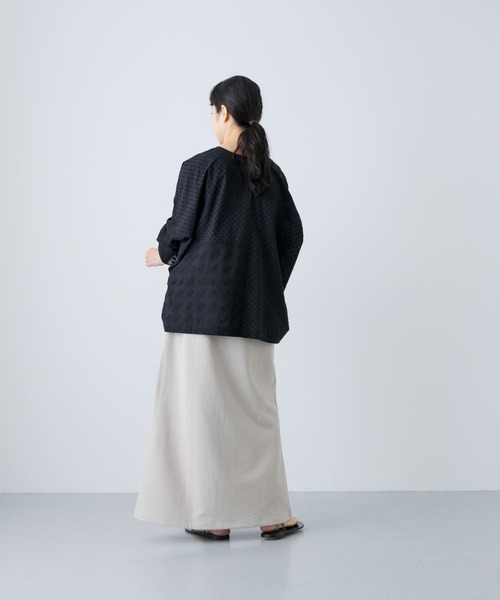 新品タグ付　かぐれ　2WAY仕様ジャガードパッチワークブラウス　アーバンリサーチ 新品タグ付 かぐれ 2WAY仕様ジャガードパッチワークブラウス