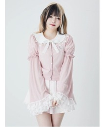 Ank Rouge（アンクルージュ）の「星座の姫袖カットカーデ（カーディガン/ボレロ）」