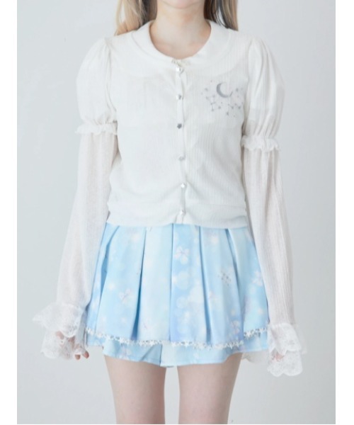 Ank Rouge(アンクルージュ)の「星座の姫袖カットカーデ(Tシャツ/カットソー・レディース・ホワイト/ピンク/ネイビー/ブルー・M)」の11枚目の写真