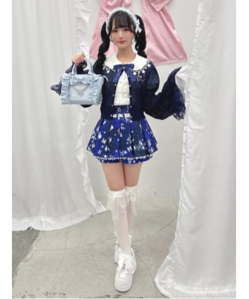 Ank Rouge(アンクルージュ)の「星座の姫袖カットカーデ(Tシャツ/カットソー・レディース・ホワイト/ピンク/ネイビー/ブルー・M)」の17枚目の写真