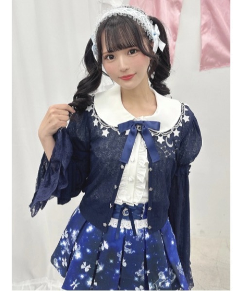 Ank Rouge(アンクルージュ)の「星座の姫袖カットカーデ(Tシャツ/カットソー・レディース・ホワイト/ピンク/ネイビー/ブルー・M)」の16枚目の写真