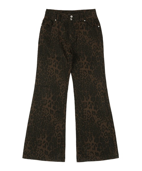 【NASTY FANCY CLUB】 Leopard Bootcut Pants★送料・関税込★ FANCY CLUB/ファンシークラブ LEOPARD BOOTCUT PANTS レオパード