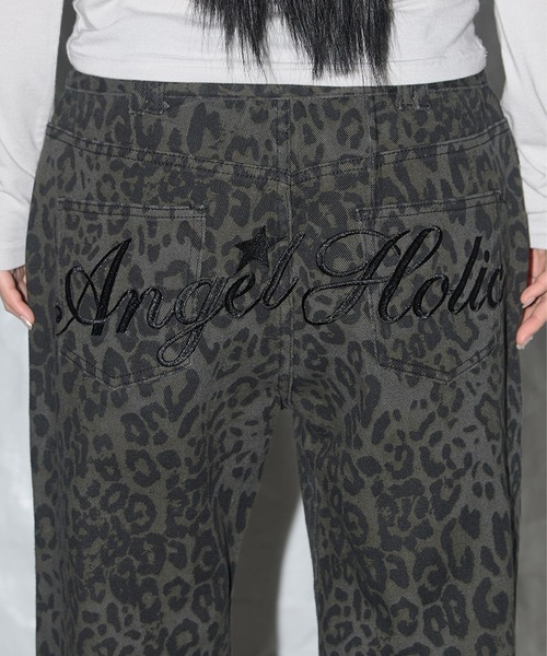 FANCY CLUB/ファンシークラブ LEOPARD BOOTCUT PANTS レオパード