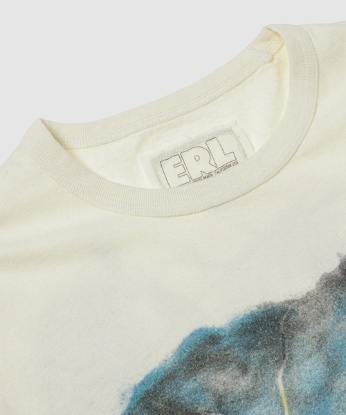 【関税込み】ERL オフホワイト Skull Tシャツ ERL Skull T-Shirt | Skull Print | SVD