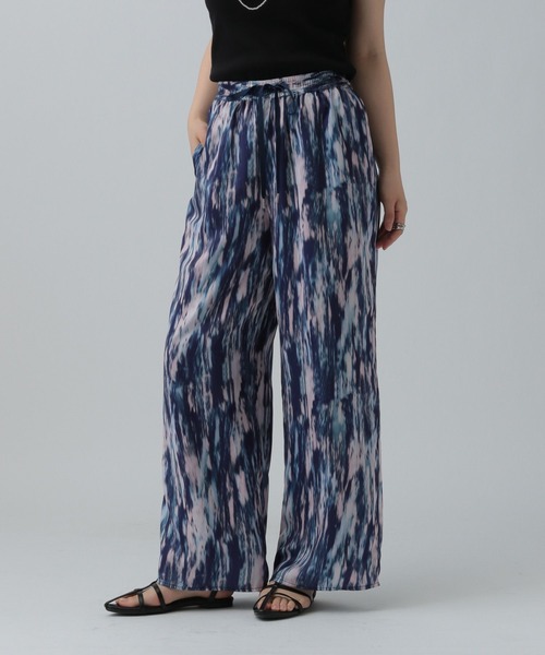 LEPSIM（レプシィム）の「布帛柄パンツ　492742（その他パンツ・レディース・ライトグリーン/ベージュ系その他/ブルー/ブラック系その他・FREE）」の4枚目の写真