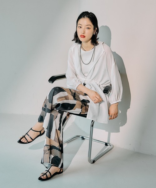 LEPSIM（レプシィム）の「布帛柄パンツ　492742（その他パンツ・レディース・ライトグリーン/ベージュ系その他/ブルー/ブラック系その他・FREE）」の13枚目の写真