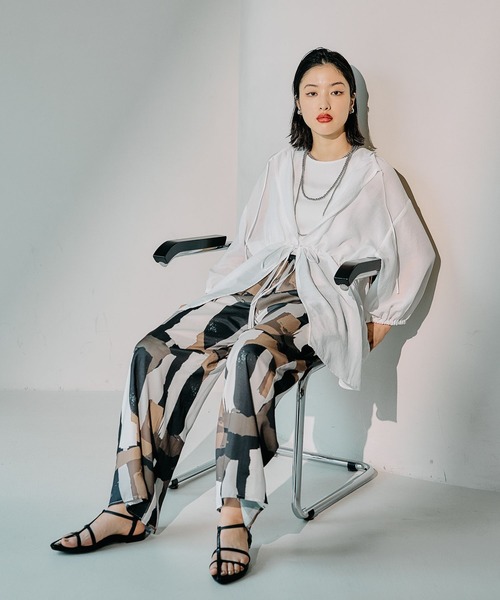 LEPSIM（レプシィム）の「布帛柄パンツ　492742（その他パンツ・レディース・ライトグリーン/ベージュ系その他/ブルー/ブラック系その他・FREE）」の14枚目の写真