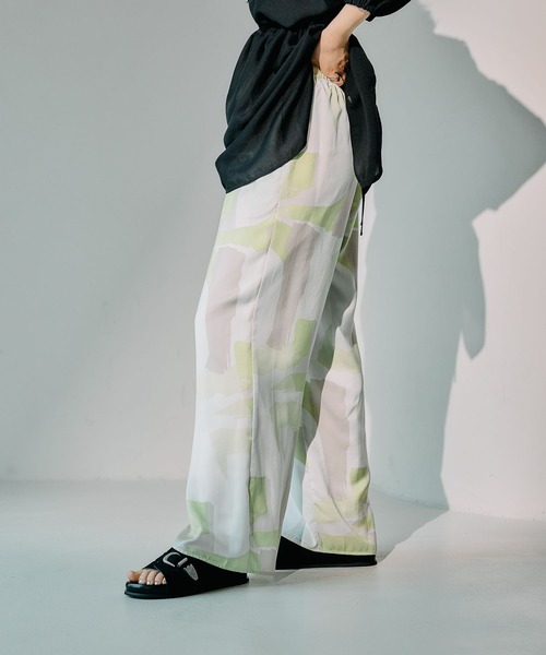 LEPSIM（レプシィム）の「布帛柄パンツ　492742（その他パンツ・レディース・ライトグリーン/ベージュ系その他/ブルー/ブラック系その他・FREE）」の18枚目の写真