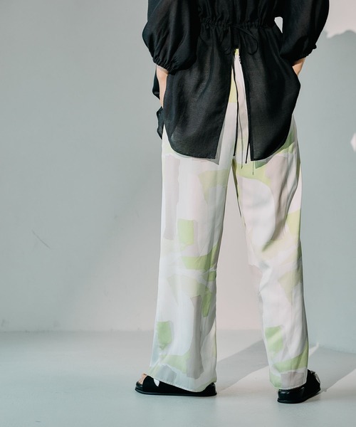 LEPSIM（レプシィム）の「布帛柄パンツ　492742（その他パンツ・レディース・ライトグリーン/ベージュ系その他/ブルー/ブラック系その他・FREE）」の19枚目の写真